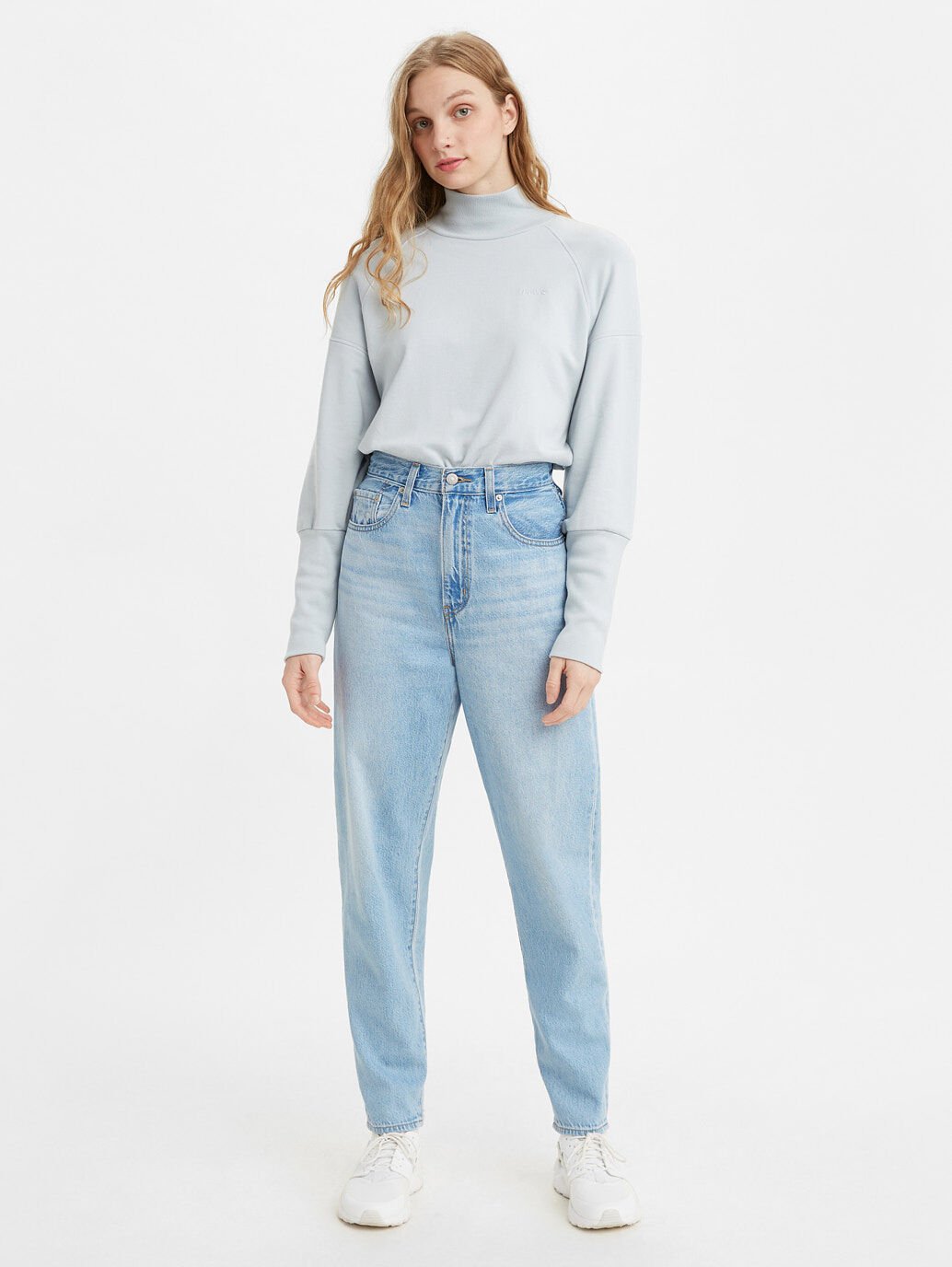 High Loose Taper Jeans in Near Sighted Tencel