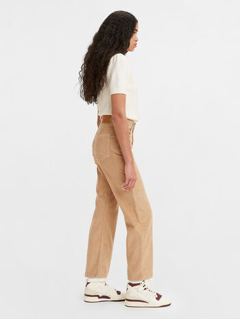 Ribcage Straight Corduroy Ankle Pants