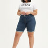 Shaping Bermuda Jean Shorts (Plus Size)
