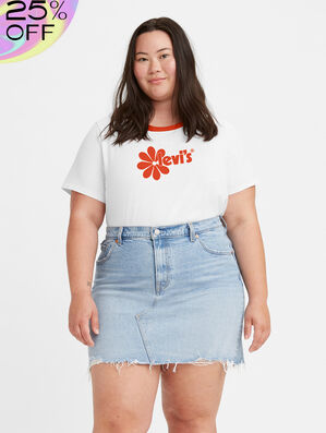Cropped Jordie T-Shirt (Plus Size)