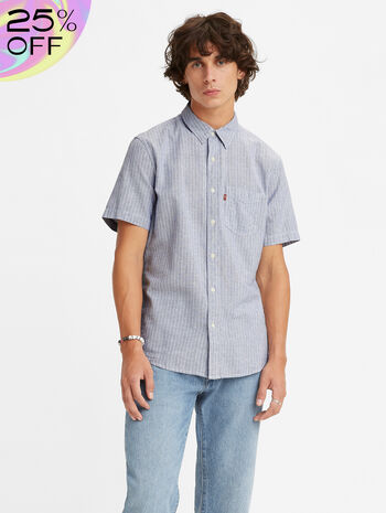 Short Sleeve Sunset 1 Pocket Standard Fit Shirt
