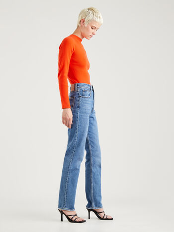 70s High Slim Straight Jeans
