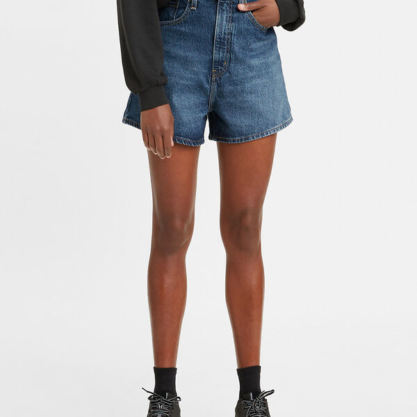 High Loose Jean Shorts