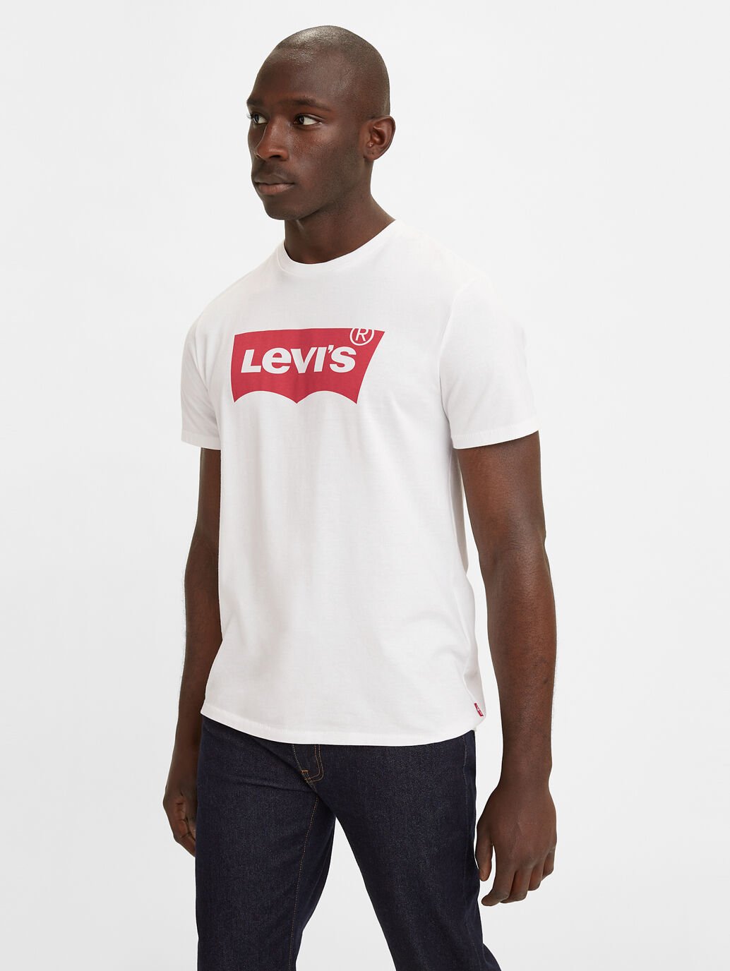 levi's red white and blue shirt