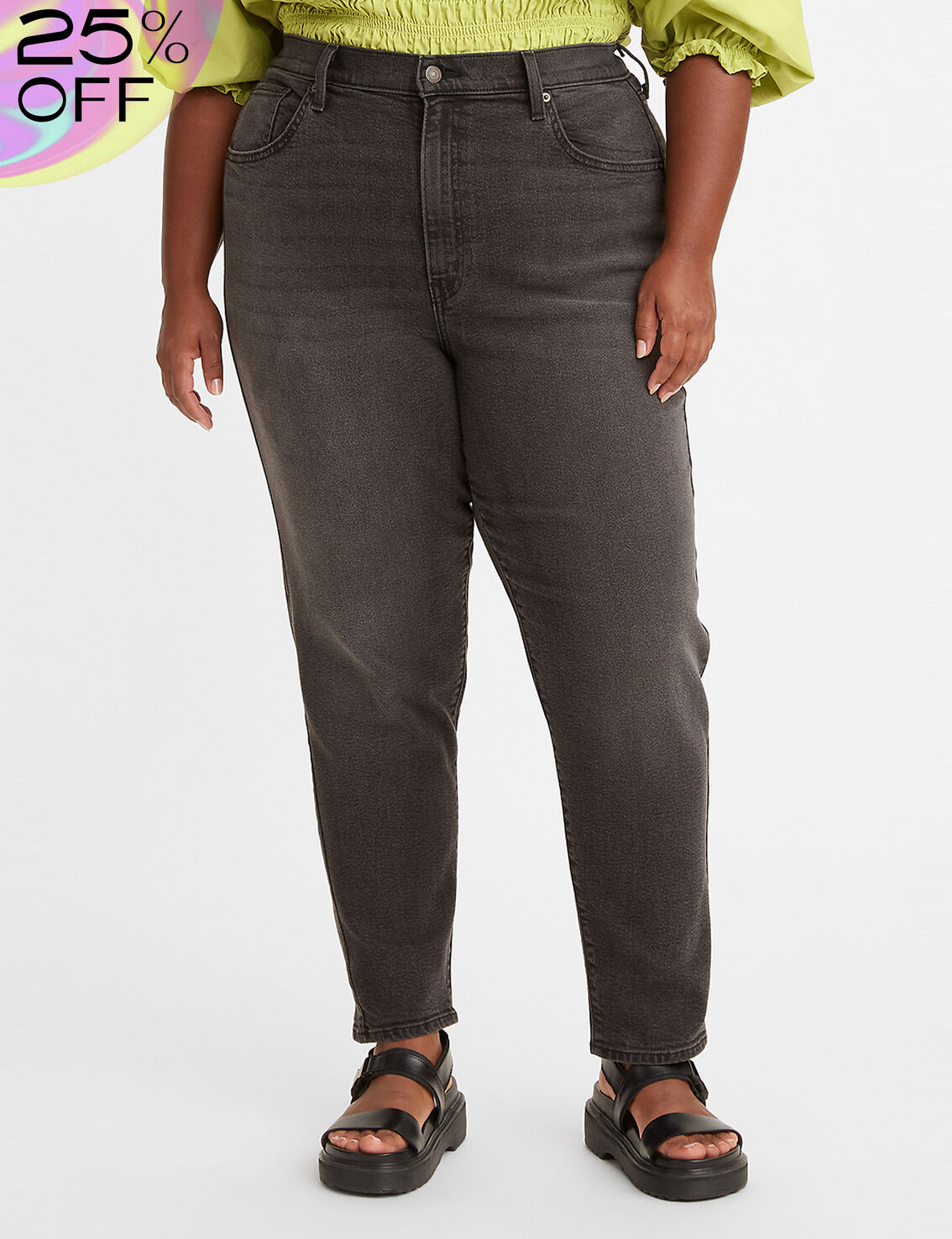 High-Waisted Mom Jeans (Plus Size)