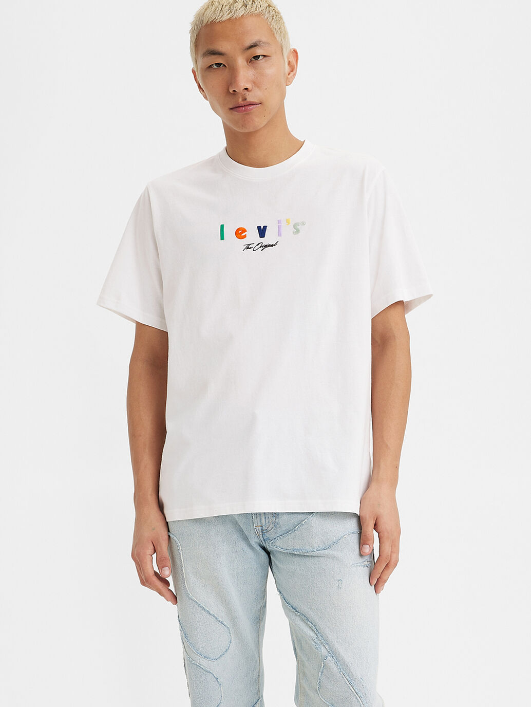 White Relaxed Fit Graphic Tee For Men - Short-Sleeve Tees
