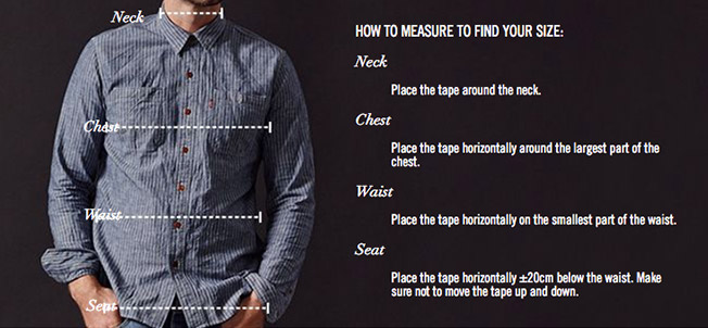 mens shirt size guide