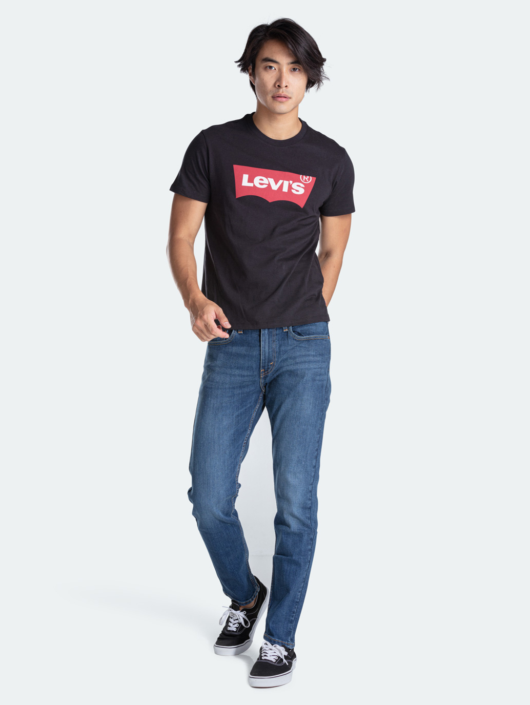 Black Graphic T-Shirt For Men - 100% Cotton Jersey