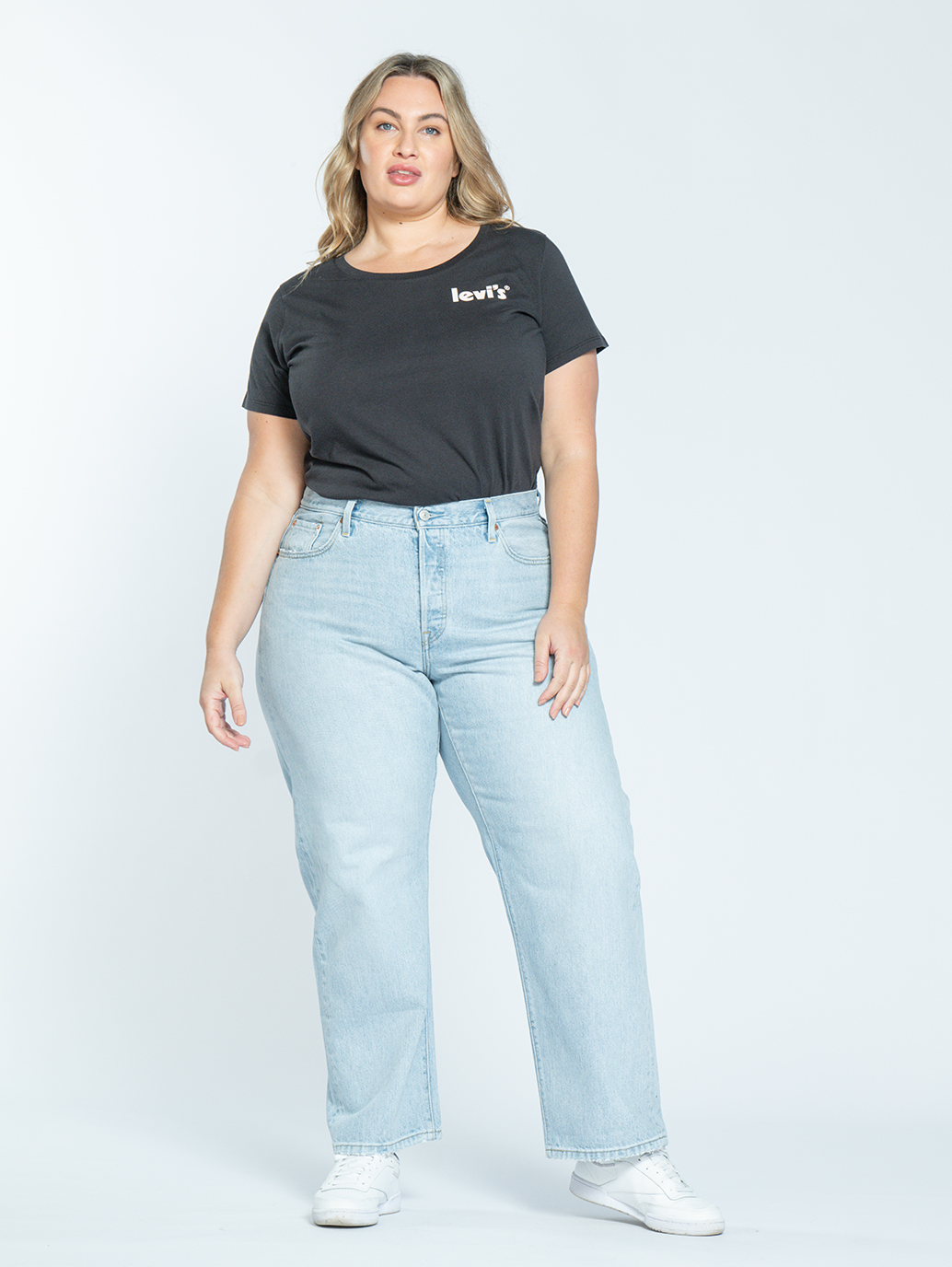 501® '90s Jeans (Plus Size) in Light Indigo Worn In
